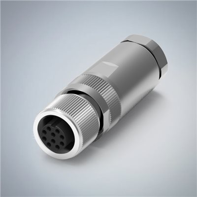 M12-10P(F)A CODE金屬組裝式防水連接器