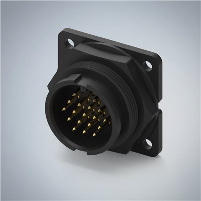 D SIZE-18P(M)半牙板端前鎖焊線式(方形檔板)
