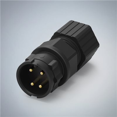 D SIZE-4P(M)快鎖半牙組裝式防水連接器