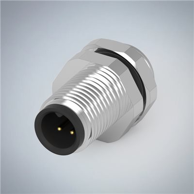 M5-3P(M)板端後鎖焊線式防水連接器