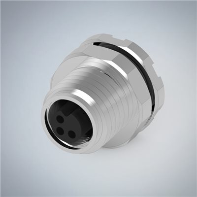 M5-3P(F)板端前鎖插板式防水連接器