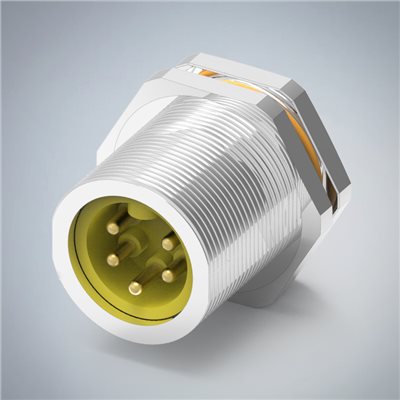 M23-5P(M)板端前鎖插板式(DIP3.4mm)防水連接器