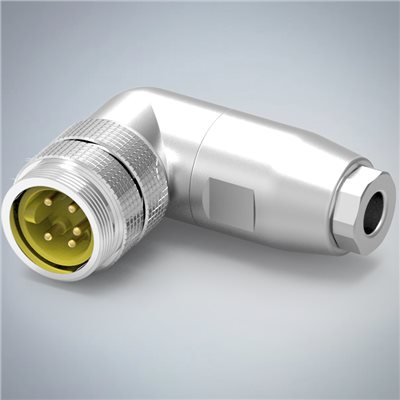 M23-5P(M)90度金屬組裝式防水連接器