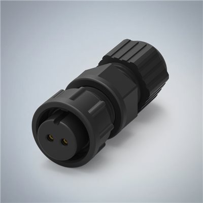 B SIZE-2P(F)快鎖半牙組裝式防水連接器(10A)