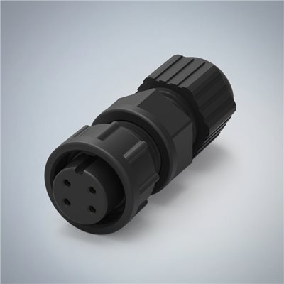 B SIZE-4P(F)快鎖半牙組裝式防水連接器(5A)