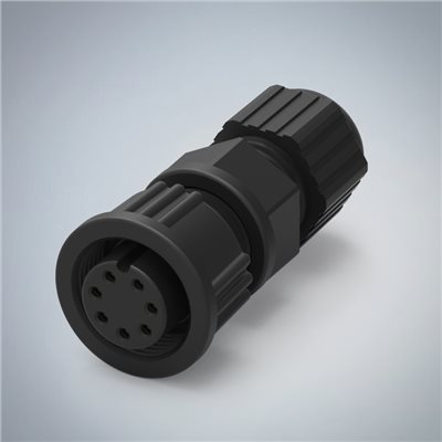 B SIZE-7P(F)螺牙全牙組裝式防水連接器(5A)