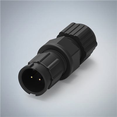 B SIZE-2P(M)快鎖半牙組裝式防水連接器(5A)