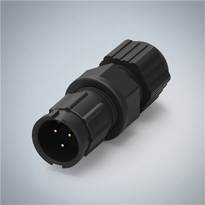B SIZE-3P(M)快鎖半牙組裝式防水連接器(5A)