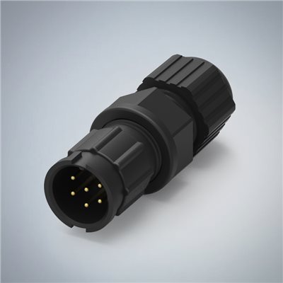 B SIZE-6P(M)快鎖半牙組裝式防水連接器(5A)