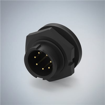 B SIZE-2P(F/M)快鎖半牙組裝式防水連接器(5A)