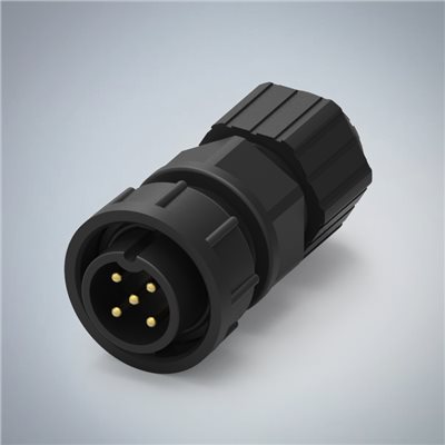 C SIZE-5P(F/M)快鎖半牙組裝式防水連接器(10A)