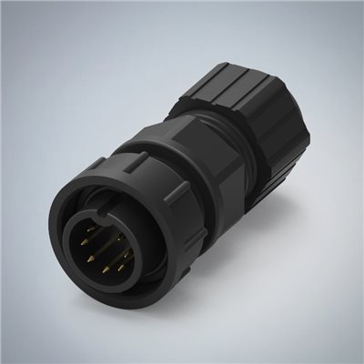 C SIZE-7P(F/M)快鎖半牙組裝式防水連接器(5A)