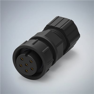 C SIZE-6P(F)快鎖半牙組裝式防水連接器(10A)