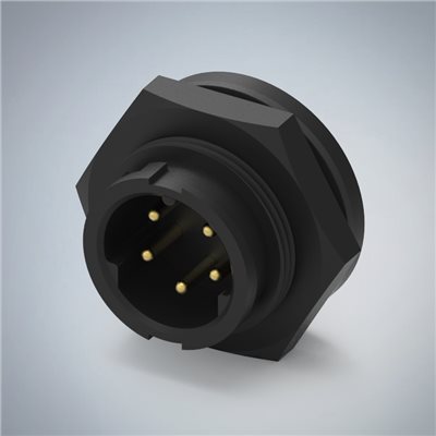 C SIZE-5P(M)半牙板端前鎖插板式(10A)(三防呆)