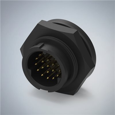 C SIZE-20P(M)半牙板端前鎖插板式(2A)(三防呆)