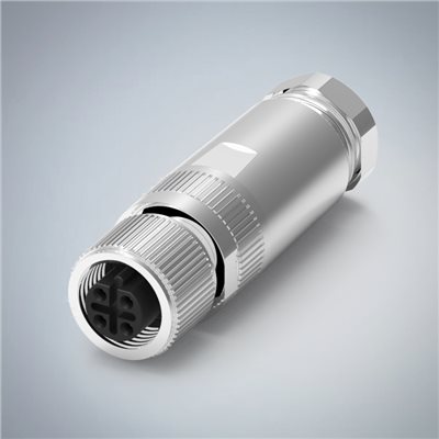 M12-4P(F)B CODE 金屬組裝式