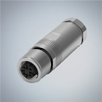 M12-4P(F)D CODE 金屬組裝式
