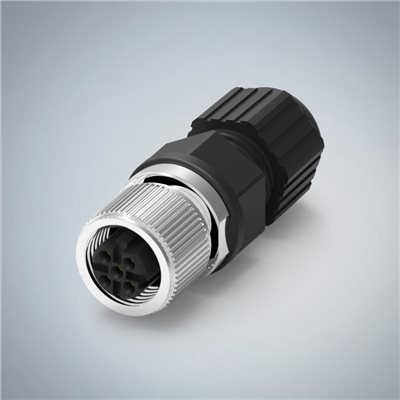 M12-5P(F)D CODE塑膠組裝式 