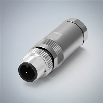 M12-2P(M)A CODE金屬組裝式防水連接器(右上左下) 