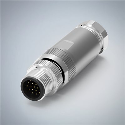 M12-17P(M)A CODE金屬組裝式防水連接器