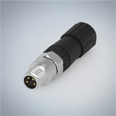 M8-4P(M)組裝式防水連接器(塑膠本體)