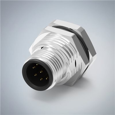 M12-8P(M)A CODE前鎖板焊線式防水連接器(PG9) 