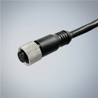 M12(F)180度射出成型防水連接線材