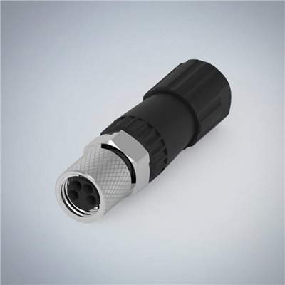 M8-4P(F)組裝式防水連接器(塑膠本體)