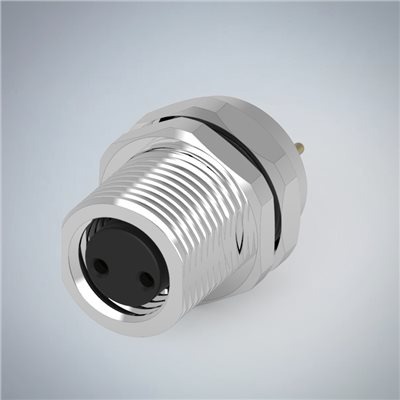 M8-2P(F)板端前鎖插板式防水連接器
