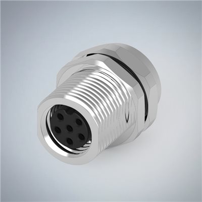 M8-6P(F)板端前鎖插板式防水連接器