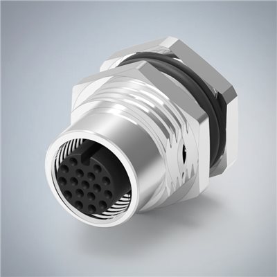 M12-17P(F)A CODE前鎖板焊線式防水連接器(PG9)