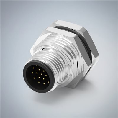 M12-17P(M)A CODE前鎖板焊線式防水連接器(PG9)