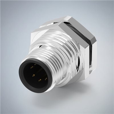 M12-7P(M)A CODE前鎖板插板式防水連接器(PG9)