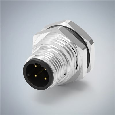 M12-4P(M)D CODE前鎖焊線式防水連接器(PG9)