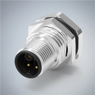 M12-5P(M)K CODE前鎖板焊線式防水連接器