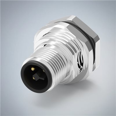 M12-3P(M)T CODE前鎖板焊線式防水連接器(M16*1.5)