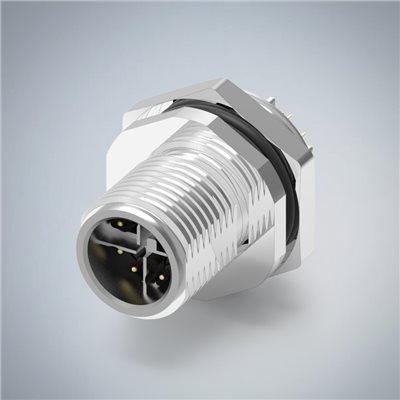M12-8P(M)X CODE後鎖板焊線式防水連接器(PG9)
