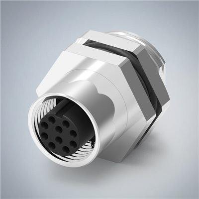 M12-10P(F)A CODE後鎖板焊線式防水連接器(M16*1.5)