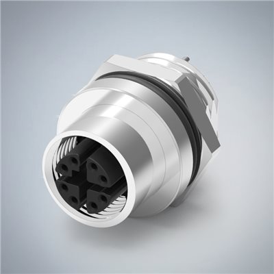 M12-8P(F)X CODE後鎖板焊線式防水連接器(PG9)