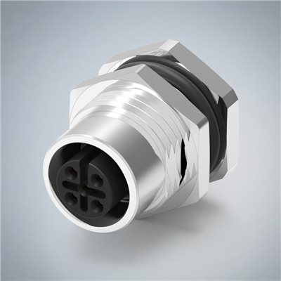 M12-5P(F)A CODE前鎖插板式防水連接器(PG9)