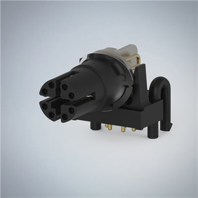 M12-8P(F)X CODE插板式90度防水連接器(兩件式零件)